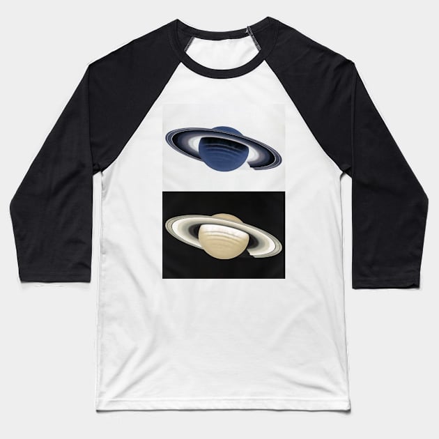 Saturn Baseball T-Shirt by Marccelus
